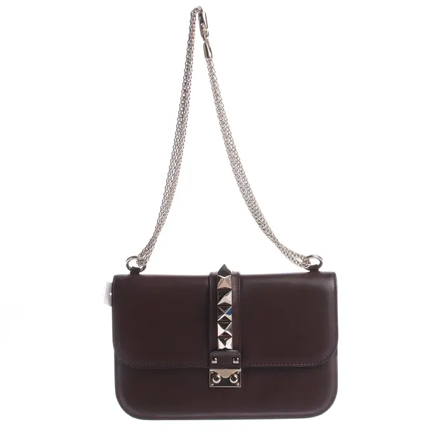 Shoulder Bag in Brown, Leather, Valentino