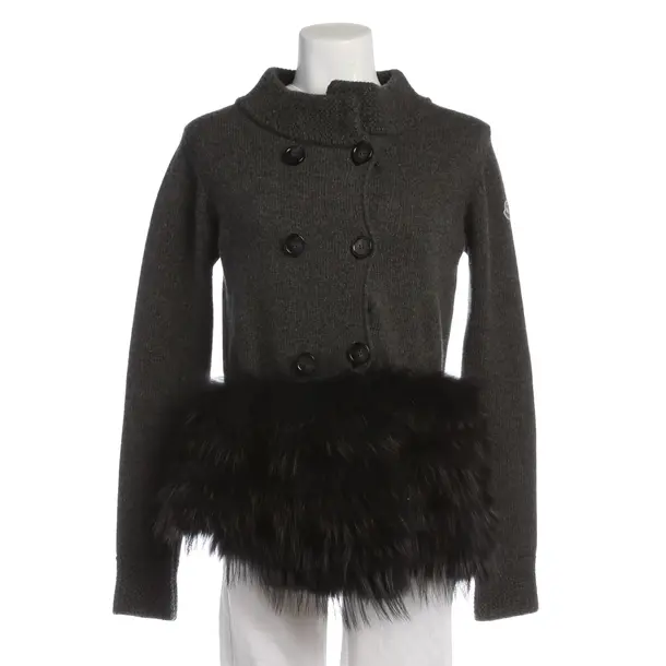 Strickjacke in Grau, Wolle, Moncler