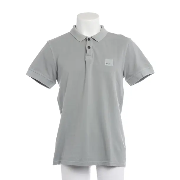 Polo Shirt in Gray, Cotton, Hugo Boss Orange