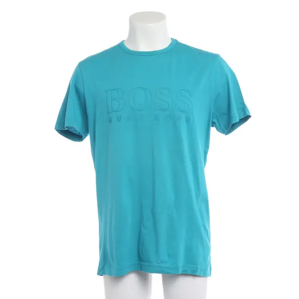 T-Shirt in Blau, Baumwolle, Hugo Boss Green