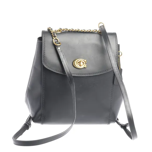 Rucksack in Schwarz, Leder, Coach