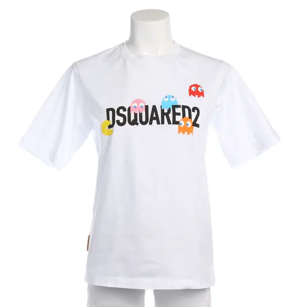 Shirt in White, Cotton, Dsquared
