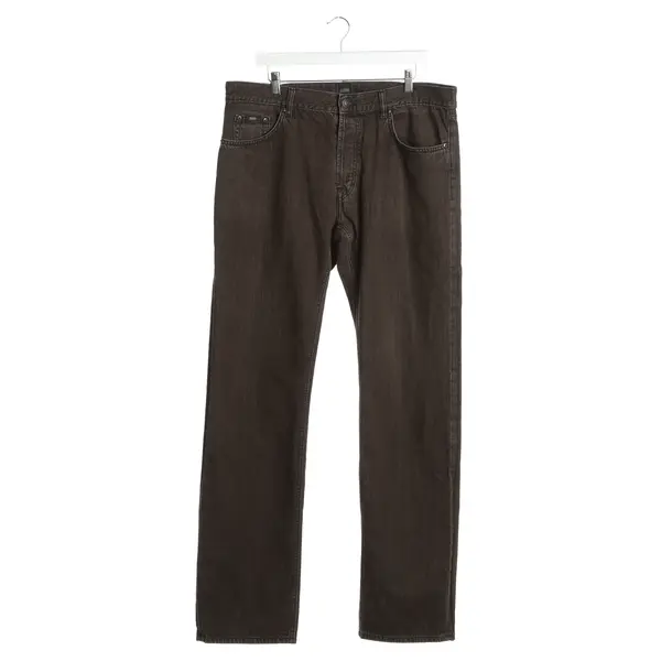 Jeans Straight Fit in Braun, Baumwolle, Hugo Boss Black Label