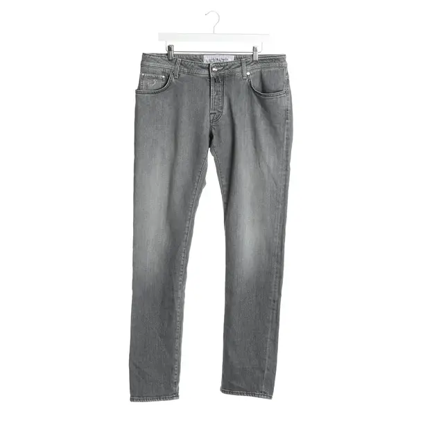 Jeans Straight Fit in Grau, Baumwolle, Jacob Cohen