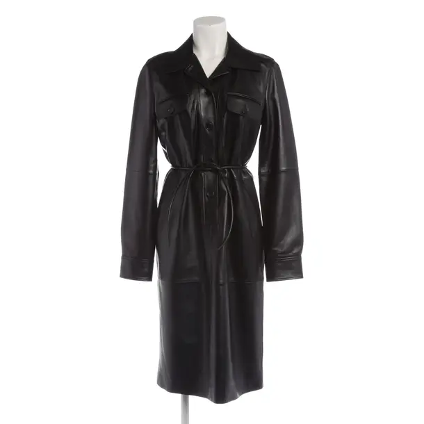 Kleid in Schwarz, Leder, Sportmax