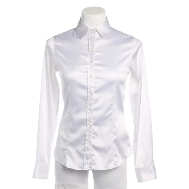 Blouse in White, Polyester, Robert Friedman