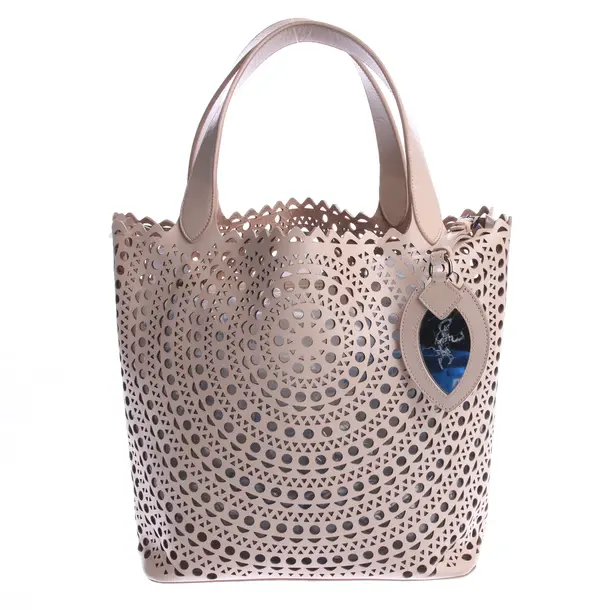 Shopper in Braun, Leder, Alaia