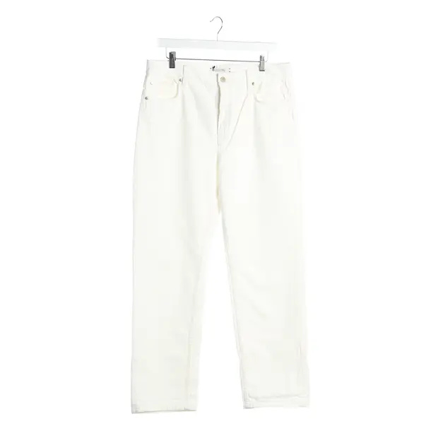 Straight Fit Jeans in White, Cotton, Dorothee Schumacher