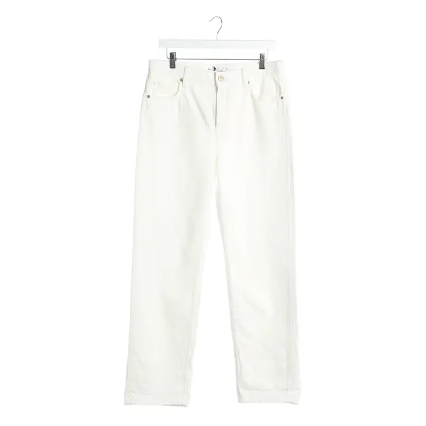 Straight Fit Jeans in White, Cotton, Dorothee Schumacher