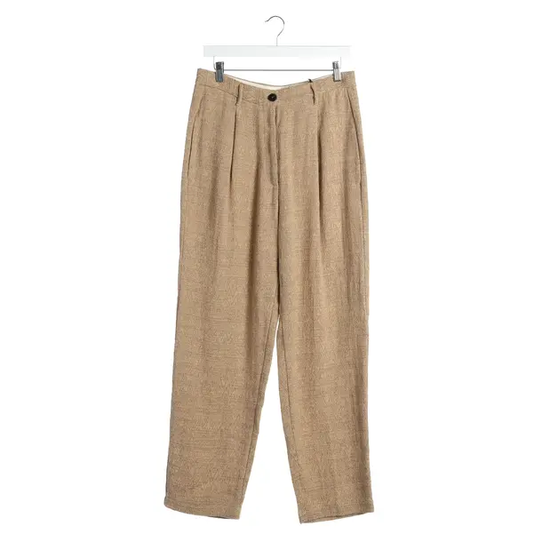 Hose in Braun, Leinen, Forte_Forte