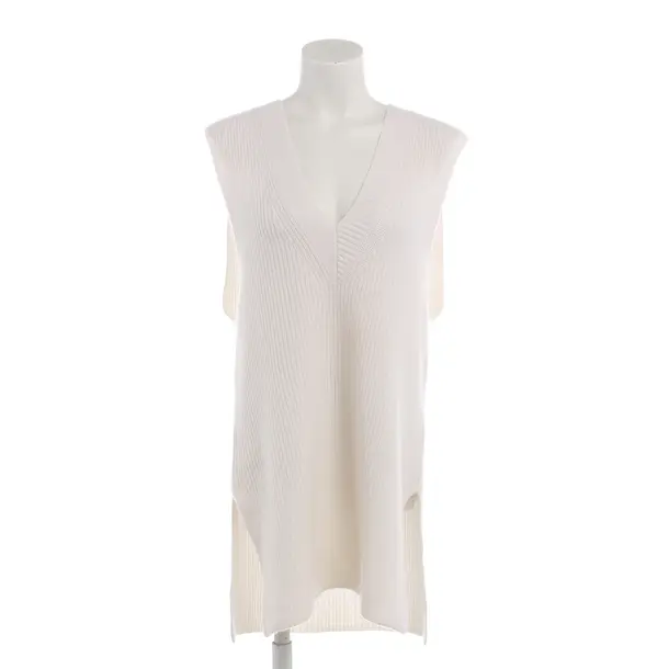 Sweater Vest in White, Cashmere, Allude