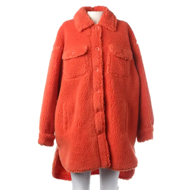 Winter Coat in Red, Wool, Stand Studio
