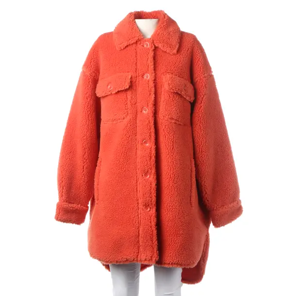 Winter Coat in Red, Wool, Stand Studio