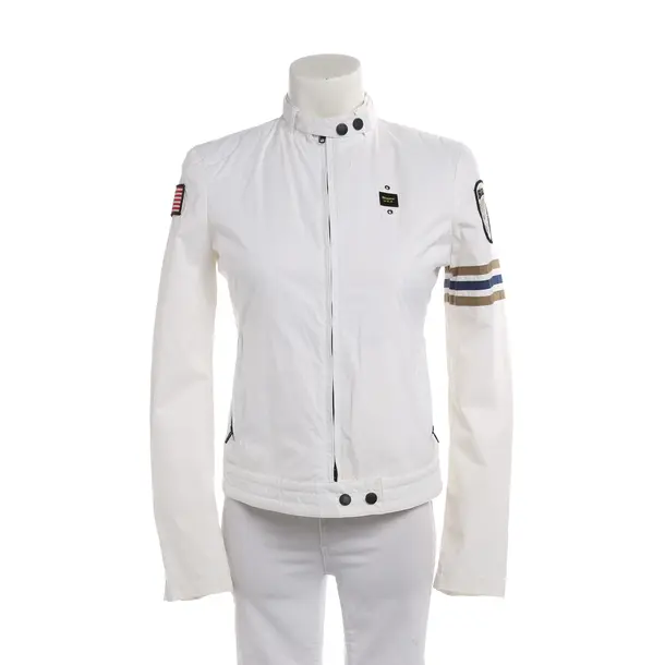 Übergangsjacke in Weiß, Polyamid, Blauer USA