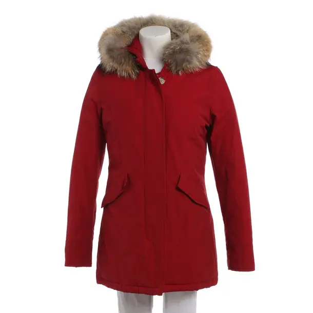 Winter Jacket in Red, Cotton, Woolrich
