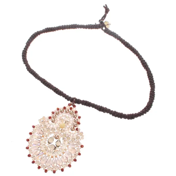 Halskette, in Mehrfarbig, Baumwolle, Max Mara