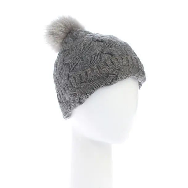 Mütze in Grau, Baumwolle, Max Mara