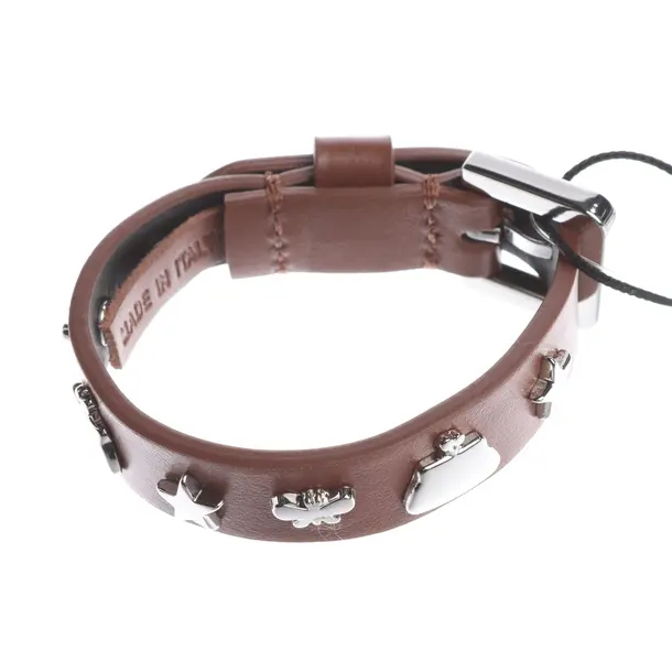 Armband in Braun, Leder, Max Mara