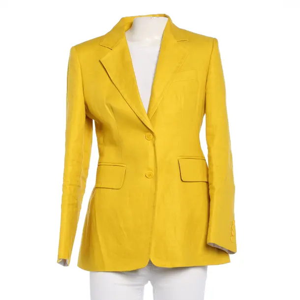 Blazer, in Mustard Yellow, Linen, Max Mara