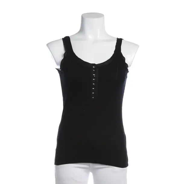 Top in Schwarz, Baumwolle, Brunello Cucinelli