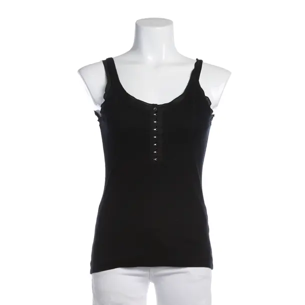 Top in Schwarz, Baumwolle, Brunello Cucinelli