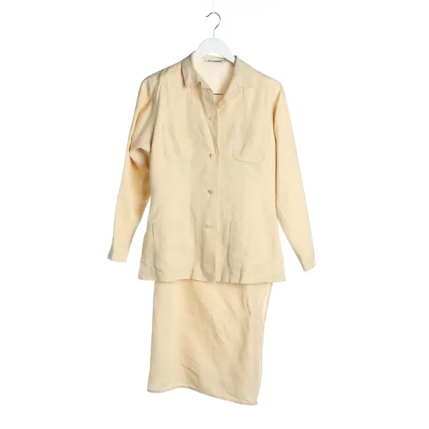 Kostüm in Weiß, Leinen, Jil Sander