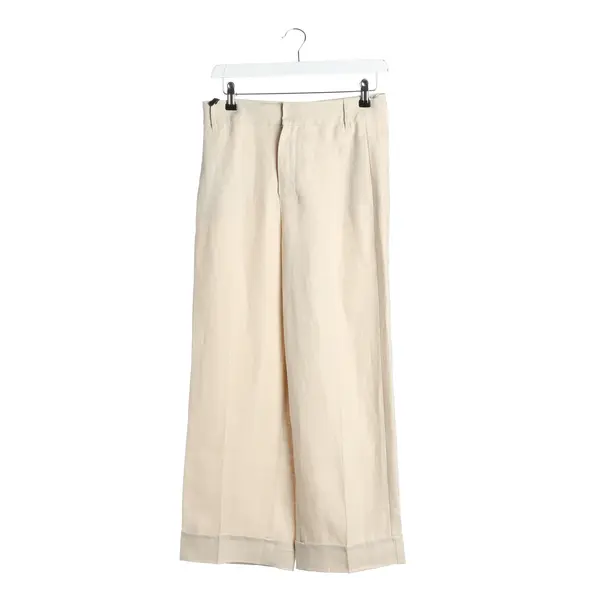 Pantaloni, in Crema, Lino, Max Mara