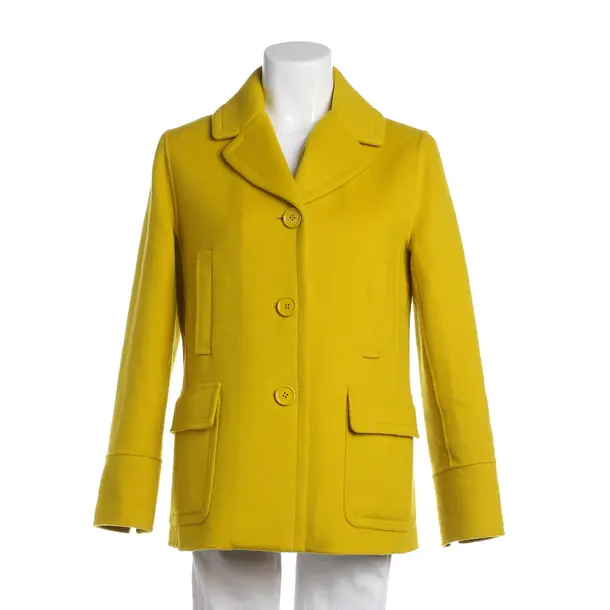 Mid-Season Jacket in Yellow, Wool, Max Mara