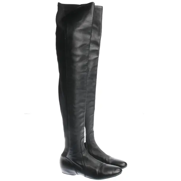 Overkneestiefel in Schwarz, , Lanvin
