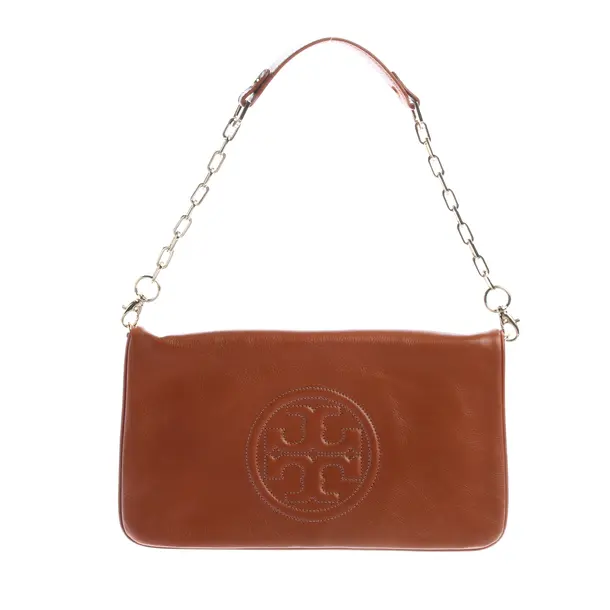 Abendtasche, in Braun, Leder, Tory Burch