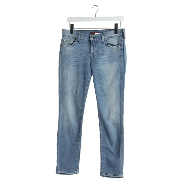 Skinny Jeans, in Himmelblau, Baumwolle, 7 for all mankind