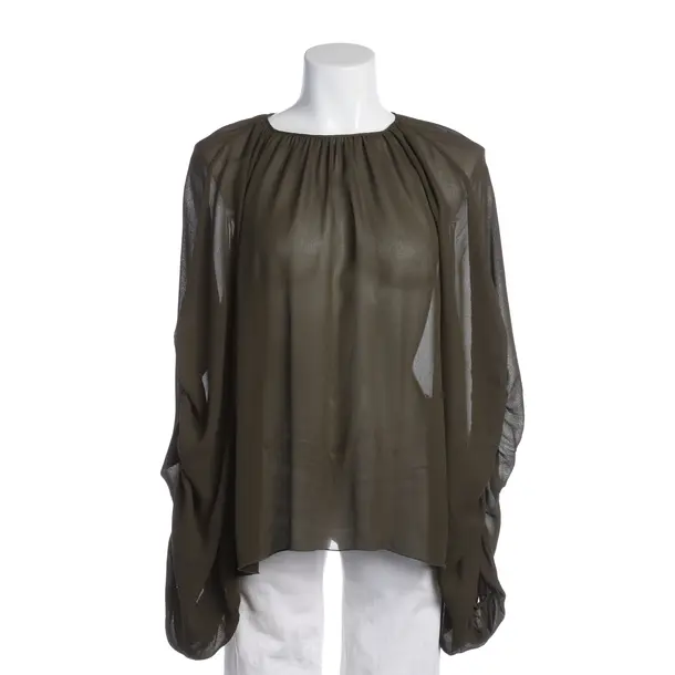 Blouse in Green, Viscose, Rochas