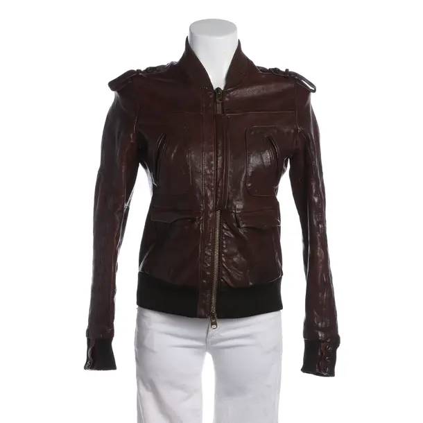 LeatherJacket in Brown, Leather, Golden Goose