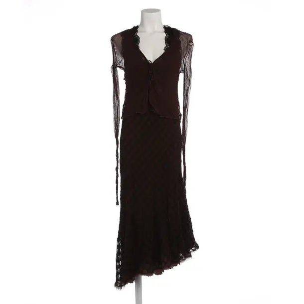 Kleid in Braun, Seide, Ermanno Scervino