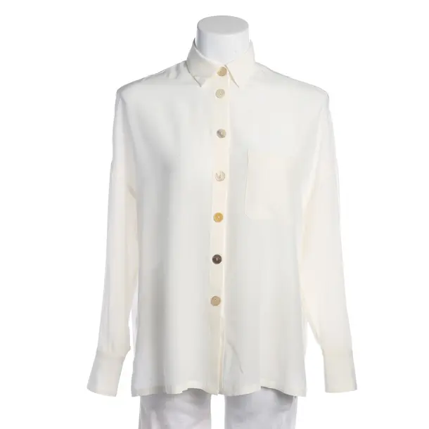 Blouse in White, Silk, Maliparmi