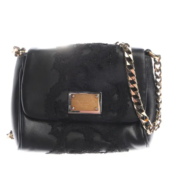 Abendtasche in Schwarz, Leder, Dolce & Gabbana