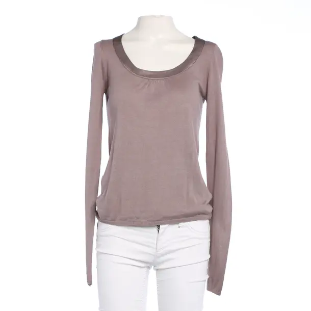 Longsleeve in Braun, Seide, Joseph