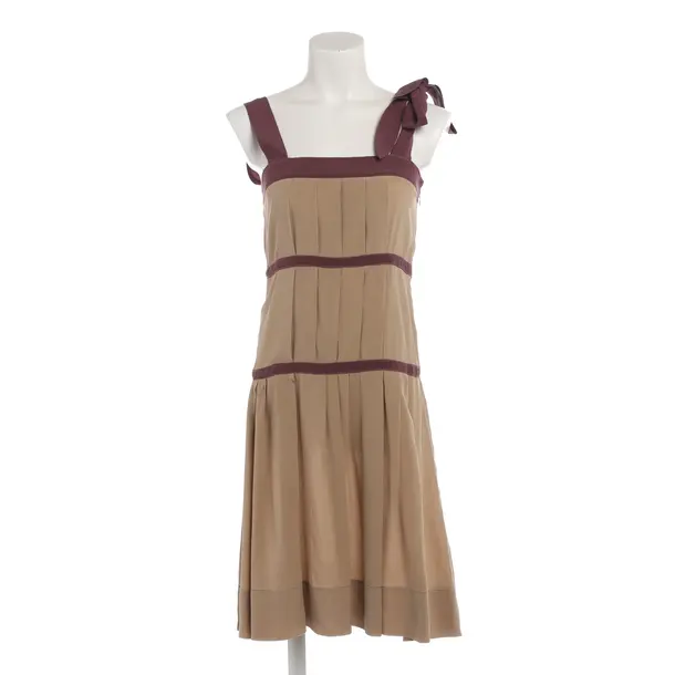 Kleid in Braun, Seide, Malo
