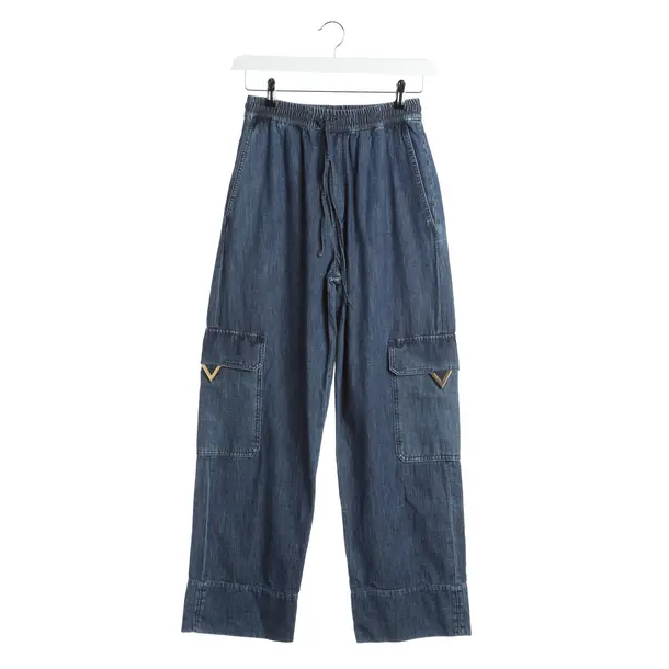 Jeans Boyfriend in Blau, Baumwolle, Valentino