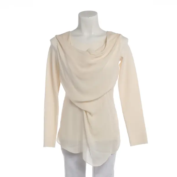 Long Sleeve Shirt in White, Viscose, Dondup