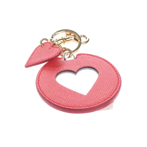 Keyring in Red, Leather, Dolce & Gabbana