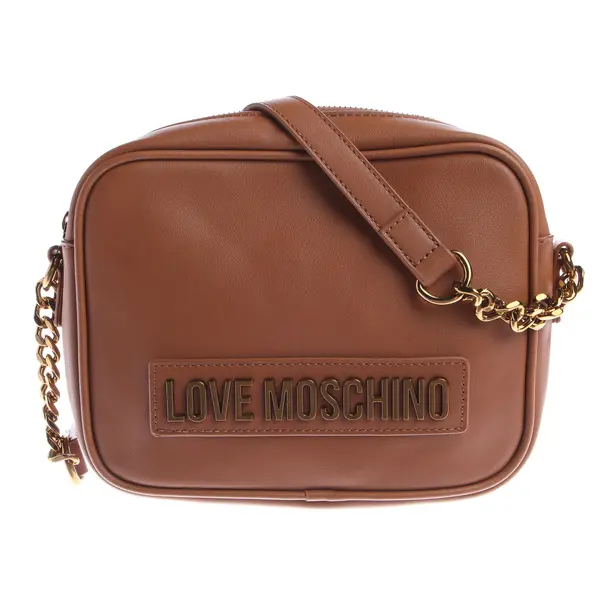 Borsa a cinture a tracolla, in Marrone chiaro, Pelle, Amore Moschino