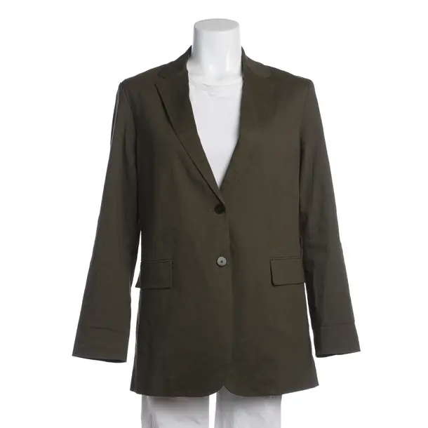 Blazer in Green, Linen, Theory