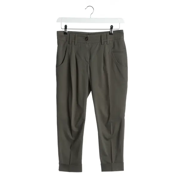 Pants in Green, Cotton, Brunello Cucinelli