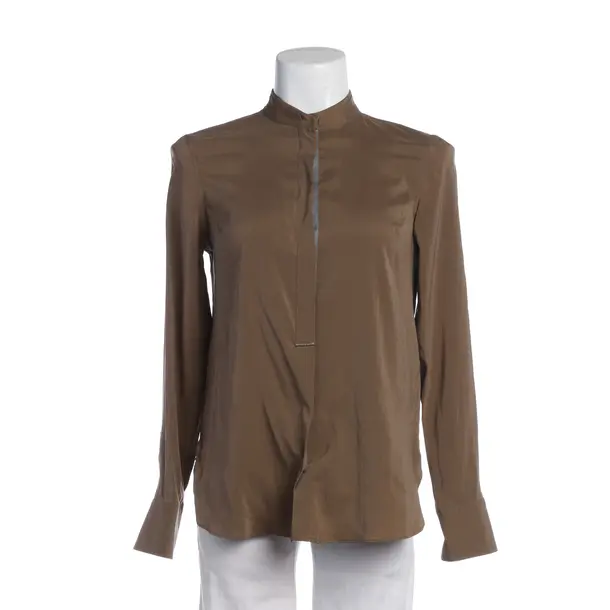 Bluse in Braun, Baumwolle, Brunello Cucinelli