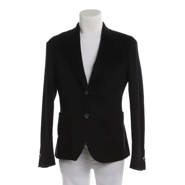 Blazer in Black, Cotton, Borrelli