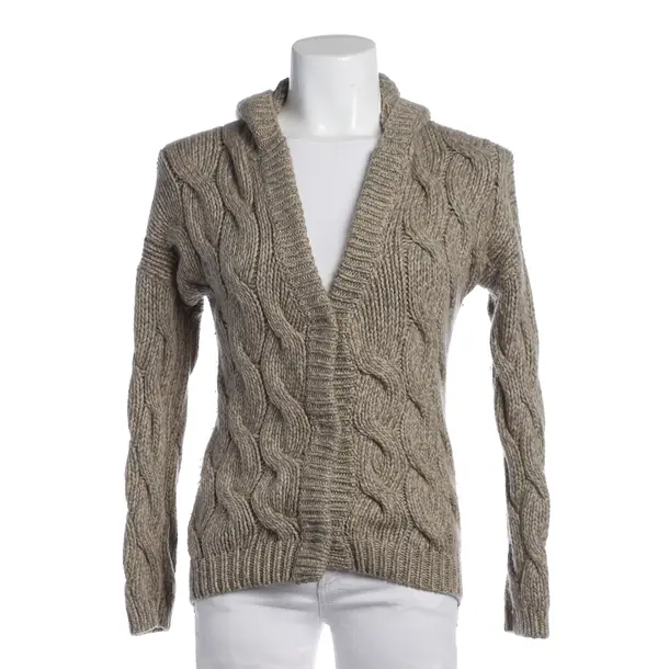Cardigan in White, Wool, Brunello Cucinelli