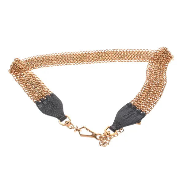 Gürtel, in Gold, Metall (metallisch, metallisiert), Prada