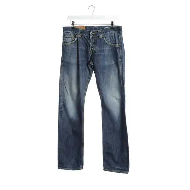 Straight Fit Jeans in Blue, Cotton, Dondup
