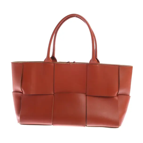 Shopper, in Dunkelorange, Leder, Bottega Veneta